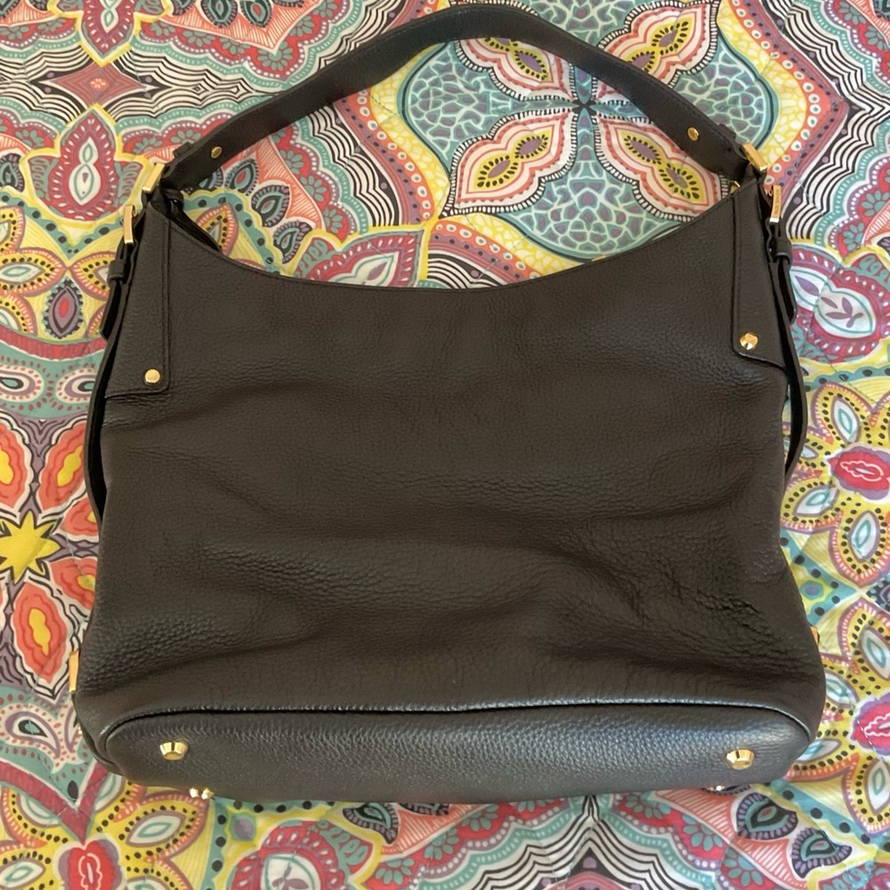 Michael Kors Black Hobo Bag with Gold Accents, Good condition, - Picture 4 of 7